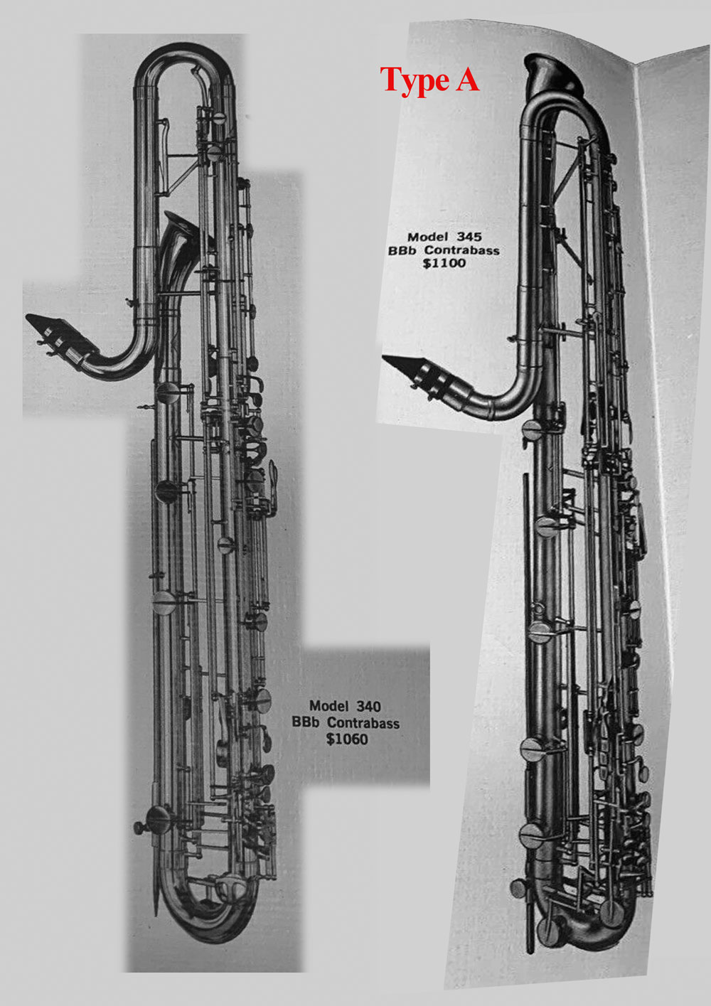 Comparaison Contrebasse Leblanc 340 et 345 type A